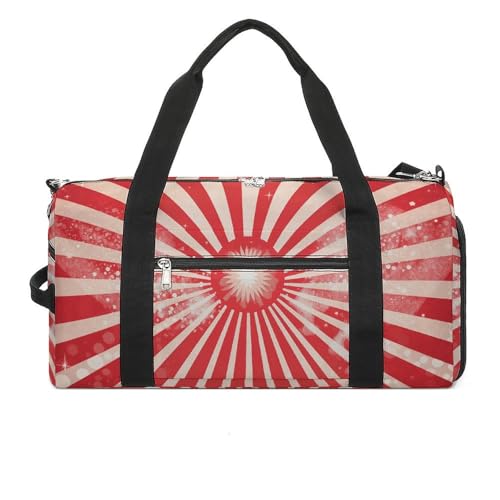 Turnbeutel Funkelnde rote Streifen bedruckte Seesack Yogatasche bedruckter Rucksack Seesack kleiner Turnbeutel Style One Size Gym Bag, Stil:, Einheitsgröße, Turnbeutel von POLESVBM