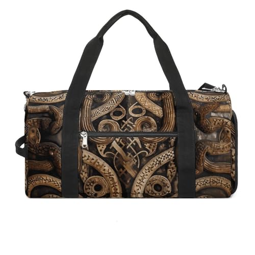 Turnbeutel Schlangenmuster bedruckt Seesack Yogatasche Bedruckter Rucksack Seesack Kleine Turnbeutel Stil One Size Gym Bag, Stil:, Einheitsgröße, Turnbeutel von POLESVBM
