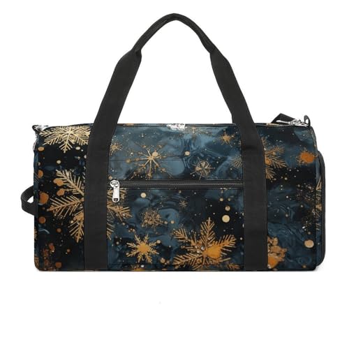 Turnbeutel Schneeflockenmuster Bedruckte Seesack Yogatasche Bedruckter Rucksack Seesack Kleine Turnbeutel Stil One Size Gym Bag, Stil:, Einheitsgröße, Turnbeutel von POLESVBM