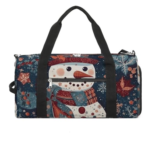 Turnbeutel Schneemann Patchwork Muster Bedruckte Seesack Yogatasche Bedruckter Rucksack Seesack Kleine Turnbeutel Stil One Size Gym Bag, Stil:, Einheitsgröße, Turnbeutel von POLESVBM