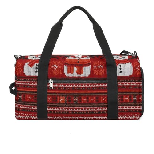 Turnbeutel Schneemann und gestreift Weihnachten bedruckt Seesack Yogatasche Bedruckter Rucksack Seesack Kleine Turnbeutel Stil One Size Gym Bag, Stil:, Einheitsgröße, Turnbeutel von POLESVBM