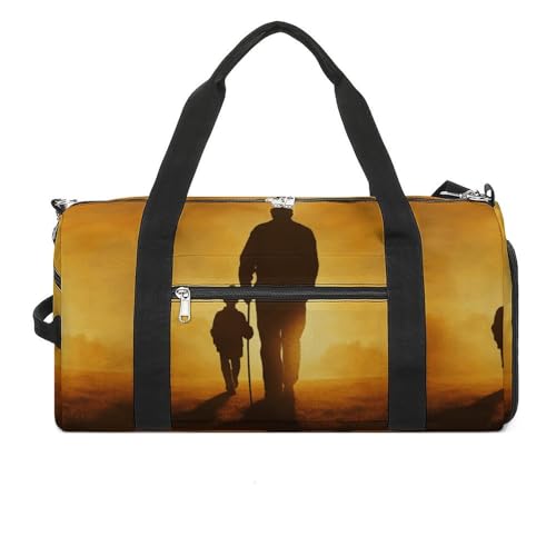 Turnbeutel Silhouette eines alten Mannes Bedruckte Seesack Yogatasche Bedruckter Rucksack Seesack Kleine Turnbeutel Stil One Size Gym Bag, Stil:, Einheitsgröße, Turnbeutel von POLESVBM