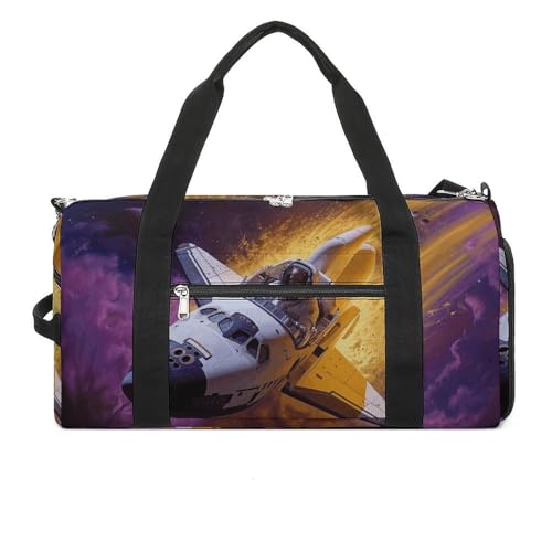 Turnbeutel Space Shuttle im Weltraum Bedruckte Seesack Yogatasche Bedruckter Rucksack Seesack Kleine Turnbeutel Style One Size Gym Bag, Stil:, Einheitsgröße, Turnbeutel von POLESVBM