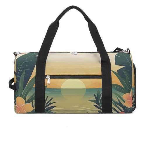 Turnbeutel Sun Sets Over Printed Duffle Bag Yoga Bag Printed Backpack Duffel Bag Small Gym Bag Style One Size Gym Bag, Stil:, Einheitsgröße, Turnbeutel von POLESVBM