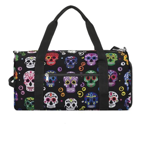 Turnbeutel Swirls And Dots Printed Duffle Bag Yoga Bag Printed Backpack Duffel Bag Small Gym Bag Style One Size Gym Bag, Stil:, Einheitsgröße, Turnbeutel von POLESVBM