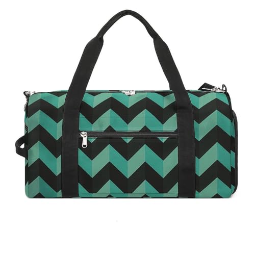 Turnbeutel Türkis und Schwarz Bedruckte Seesack Yogatasche Bedruckter Rucksack Seesack Kleine Turnbeutel Stil One Size Gym Bag, Stil:, Einheitsgröße, Turnbeutel von POLESVBM