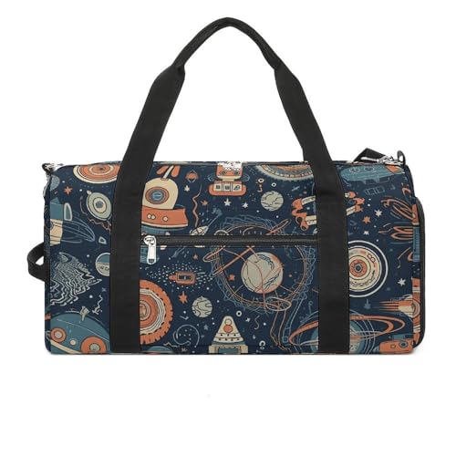 Turnbeutel Weltraumthema Muster gedruckt Seesack Yogatasche Bedruckter Rucksack Seesack Kleine Turnbeutel Stil Einheitsgröße Turnbeutel, Stil:, Einheitsgröße, Turnbeutel von POLESVBM