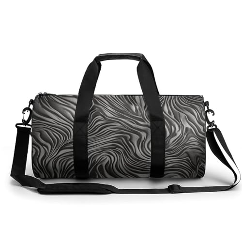 Turnbeutel mit silberner Tier-Silhouette, bedruckter Rucksack, Seesack, Yogatasche mit separater Tasche für trockene Nässe, Stil, 45 cm/22,9 cm/22,9 cm/22,9 cm, Stil:, 17.7in/9in/9in von POLESVBM