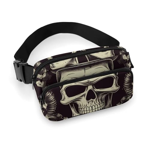 Umhängetaschen für Damen, Totenkopf-Motiv, bedruckt, Bauchtaschen mit verstellbarem Riemen, Stil, 20 x 13 cm, Bauchtaschen, Stil:, 20x13cm, Bauchtaschen Umhängetaschen für Damen, Totenkopf-Motiv, bedruckt, Bauchtaschen mit verstellbarem Riemen, Stil, 20 x 13 cm, Bauchtaschen, Stil:, 20x13cm, Bauchtaschen von POLESVBM