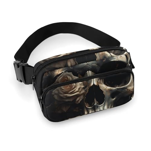 Umhängetaschen für Damen, Totenkopf mit Rosen und Schmetterlingen, bedruckt, Bauchtaschen mit verstellbarem Riemen, Stil, 20 x 13 cm, Bauchtaschen, Stil:, 20x13cm, Bauchtaschen Umhängetaschen für Damen, Totenkopf mit Rosen und Schmetterlingen, bedruckt, Bauchtaschen mit verstellbarem Riemen, Stil, 20 x 13 cm, Bauchtaschen, Stil:, 20x13cm, Bauchtaschen von POLESVBM