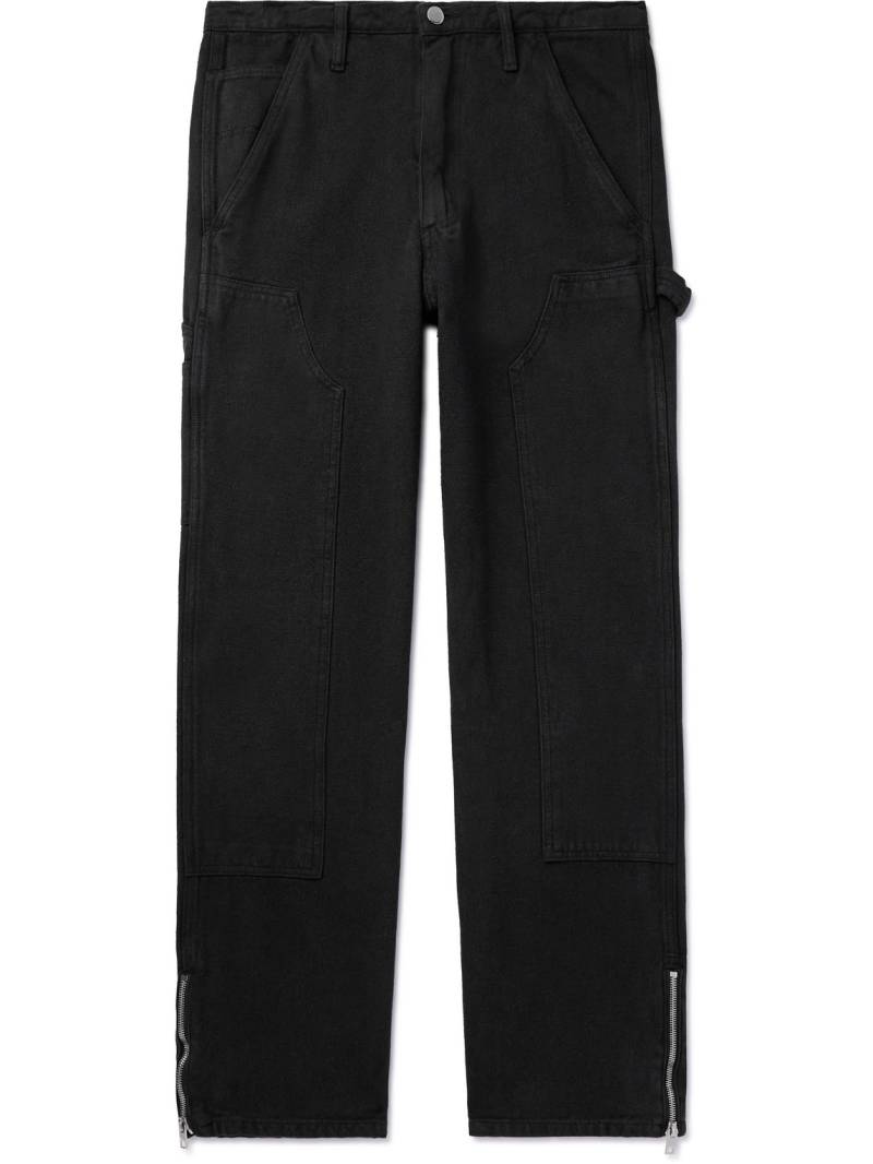 POLITE WORLDWIDE - Straight-Leg Zip-Detailed Hemp and Cotton-Blend Trousers - Men - Black - L von POLITE WORLDWIDE