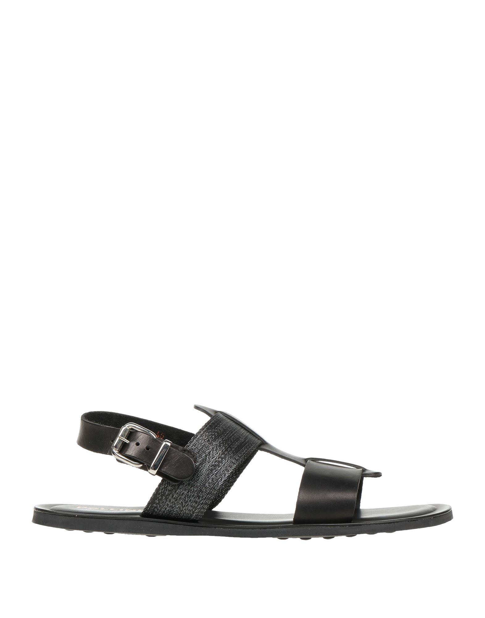 POLLINI Sandale Herren Schwarz von POLLINI