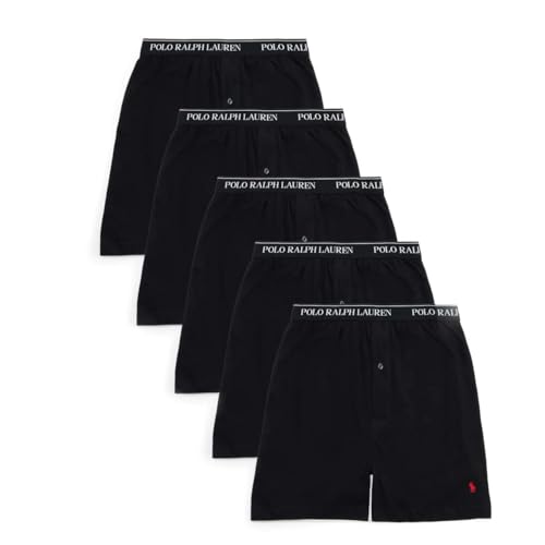 Polo Ralph Lauren Herren-Boxershorts, 5er-Pack, 5 Poloshirt, Schwarz, Small von POLO RALPH LAUREN