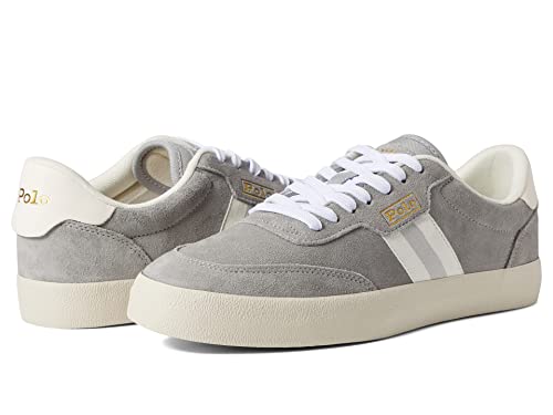 POLO RALPH LAUREN Court Low-Top-Sneaker, Soft Grey, 44 EU von POLO RALPH LAUREN