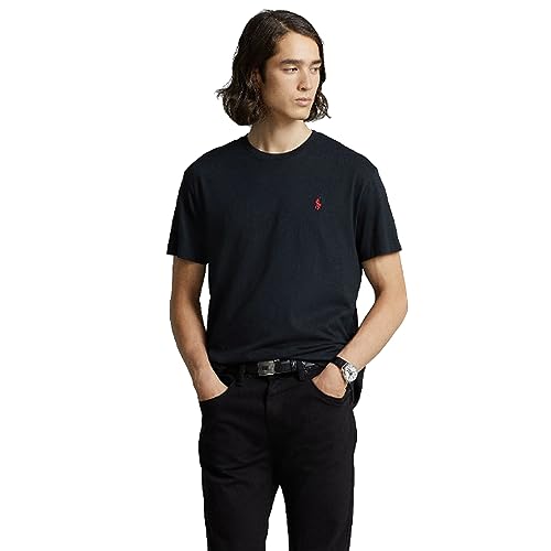 POLO RALPH LAUREN Custom Slim-Fit Herren T-Shirt, Schwarz , Medium von POLO RALPH LAUREN