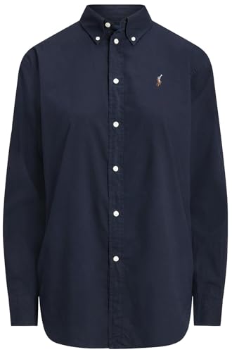 POLO RALPH LAUREN Damen Oxford Classic Fit Button Down Shirt, Rl French Navy, X-Groß von POLO RALPH LAUREN
