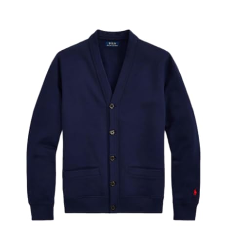 POLO RALPH LAUREN Der RL Fleece Cardigan, Cruise Navy, Mittel von POLO RALPH LAUREN