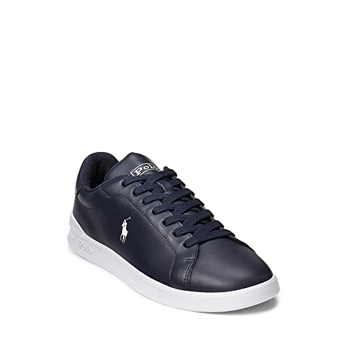 POLO RALPH LAUREN Heritage Court II Sneaker, Marineblau / Weiß Pony Player, 42 EU von POLO RALPH LAUREN