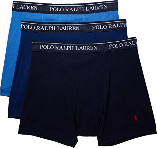 POLO RALPH LAUREN Herren-Boxershorts, klassische Passform, 3er-Pack, Blau, X-Large von POLO RALPH LAUREN