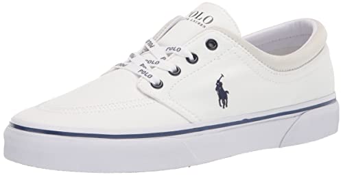 POLO RALPH LAUREN Herren Faxon X Sneaker, White Newport Navy Pp, 49 EU von POLO RALPH LAUREN