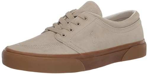 POLO RALPH LAUREN Herren Keaton Schnürlose Sneaker, Milchshake, 43 EU von POLO RALPH LAUREN