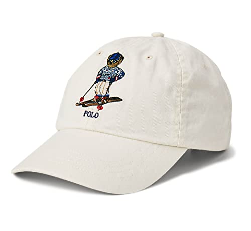 POLO RALPH LAUREN Herren Polo-Ball Cap aus Twill, verstellbar, Weinrot von POLO RALPH LAUREN