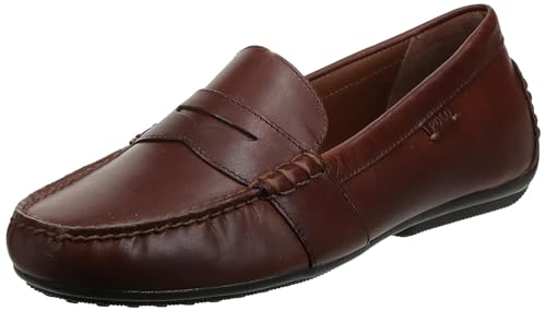 POLO RALPH LAUREN Herren Reynold Fahrer-Slipper, Sattel Deep Tan, 43 EU von POLO RALPH LAUREN