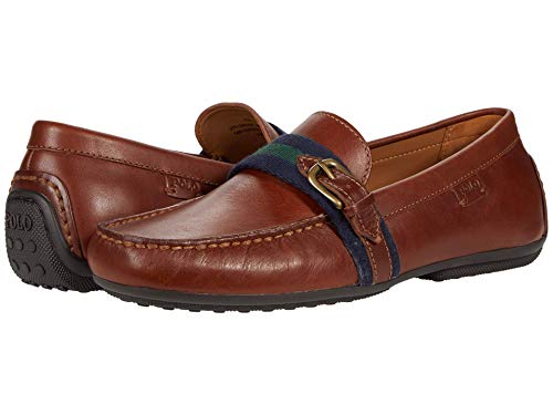 POLO RALPH LAUREN Herren Riali Fahrer-Slipper, Polo Tan, 44.5 EU von POLO RALPH LAUREN