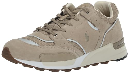 Polo Ralph Lauren Herren Trackstr 200 Sneaker, Stroh, Khaki, 42.5 EU von Polo Ralph Lauren