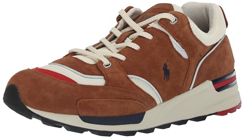 POLO RALPH LAUREN Herren Trackstr 200 Sneaker, Teakholz, 45 EU von POLO RALPH LAUREN