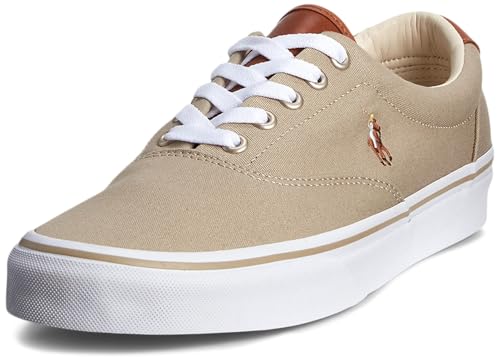 POLO RALPH LAUREN Keaton-Pony Sneaker, Stroh Khaki/Multi Pp, 44 EU von Polo Ralph Lauren