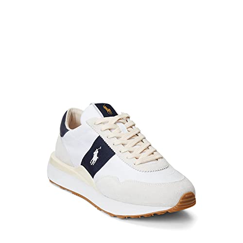 POLO RALPH LAUREN Train 89 Sneaker, Weiß/Hunter Navy, 40 EU von Polo Ralph Lauren