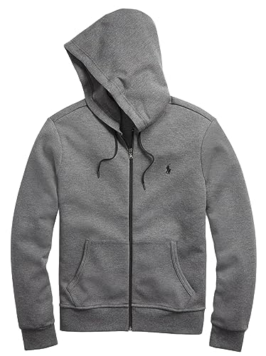 Polo Ralph Lauren Double Knit Tech Fleece Hoodie, (Herbst/Winter 2023) Foster Grey Heather, Large von POLO RALPH LAUREN