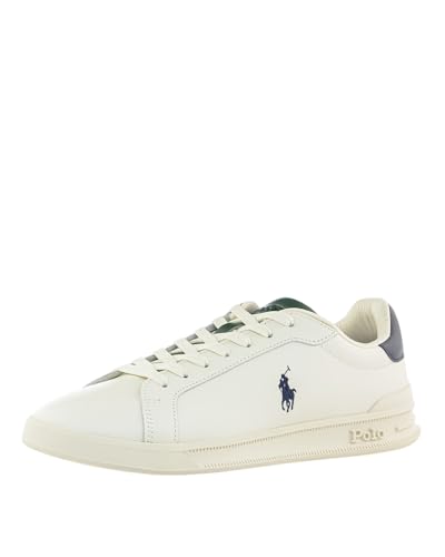 Polo Ralph Lauren HRT CRT II 809949791 Herren Sneaker Low aus Leder, Mehrfarbig, 39 2/3 EU von POLO RALPH LAUREN