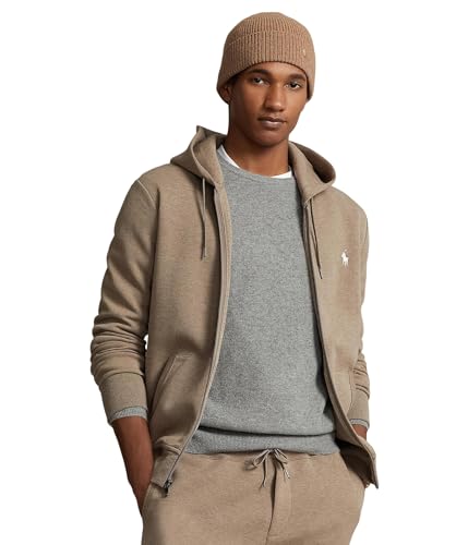 Polo Ralph Lauren Herren-Kapuzenpullover aus Fleece mit Reißverschluss, Zedernholz meliert, Medium Polo Ralph Lauren Herren-Kapuzenpullover aus Fleece mit Reißverschluss, Zedernholz meliert, Medium von POLO RALPH LAUREN