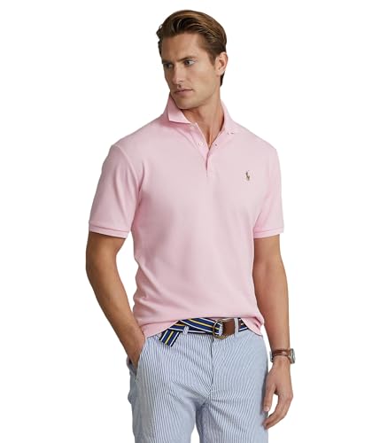 Polo Ralph Lauren Herren-Poloshirt, klassische Passform, weiche Baumwolle, Carmel Pink, Mittel von POLO RALPH LAUREN