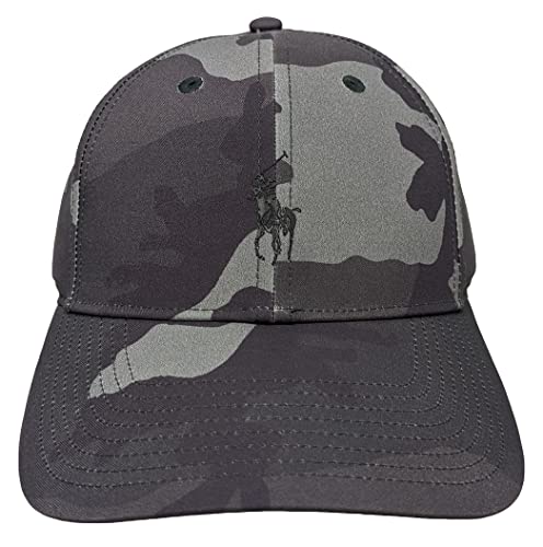 Polo Ralph Lauren Herren-Sportmütze aus Baumwolle, Grau Camo / Schwarz, Einheitsgröße von POLO RALPH LAUREN