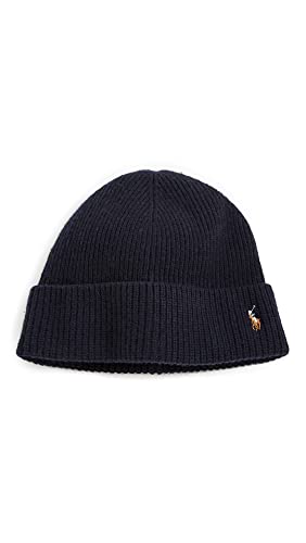 Polo Ralph Lauren - Signature Pony Wollmütze - Marineblau von POLO RALPH LAUREN