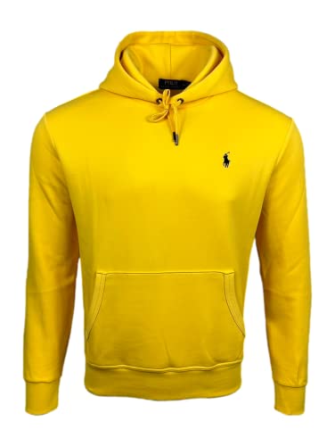 Ralph Lauren Polo Herren Doppelstrickpullover Pony Hoodie, gelb, Large von POLO RALPH LAUREN