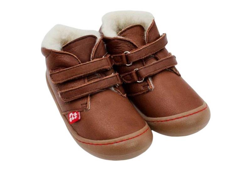 POLOLO Barfuß Winterstiefel für Kinder mit Wollfutter, Kinder Lauflernschuh mit flexibler Sohle von POLOLO