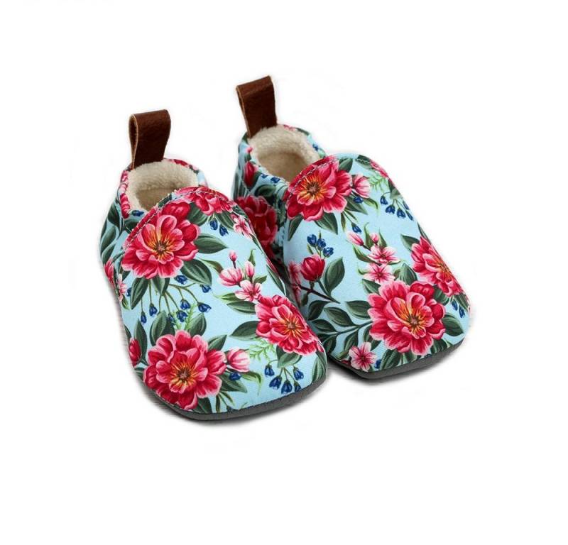 POLOLO Pololo Hausschuhe Barfußschuhe Krabbelschuhe Seaqual Blume Babyschuhe Krabbelschuh von POLOLO