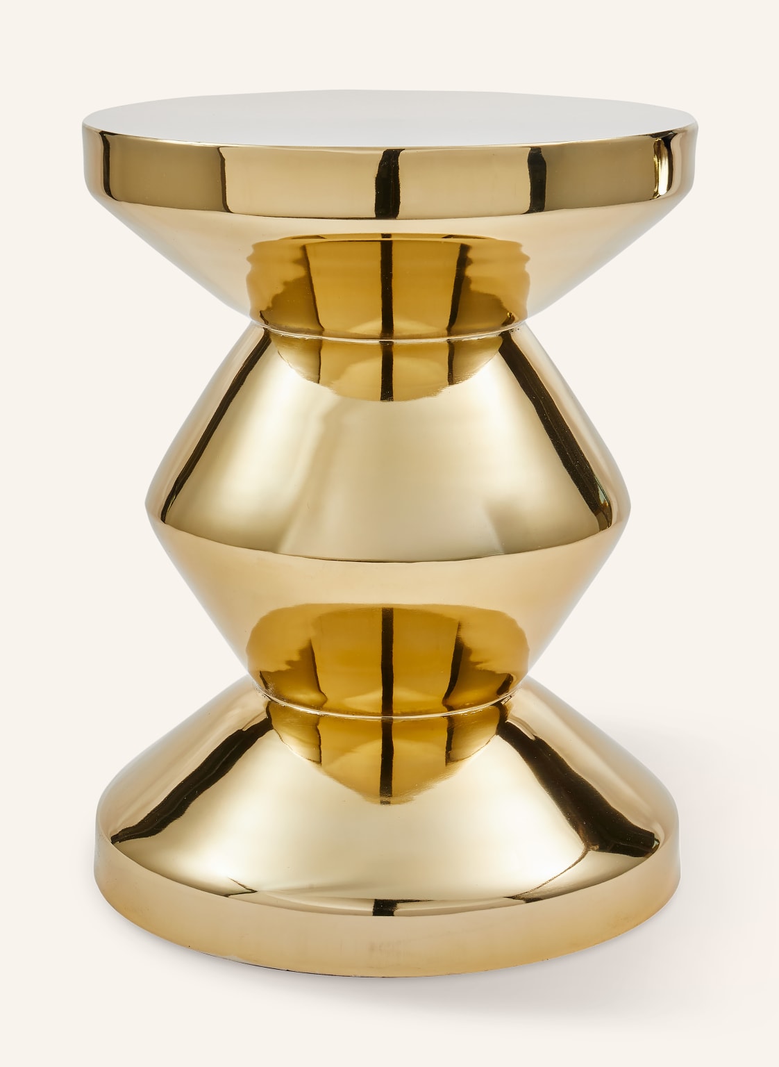 Polspotten Beistelltisch Zig Zag gold von POLSPOTTEN