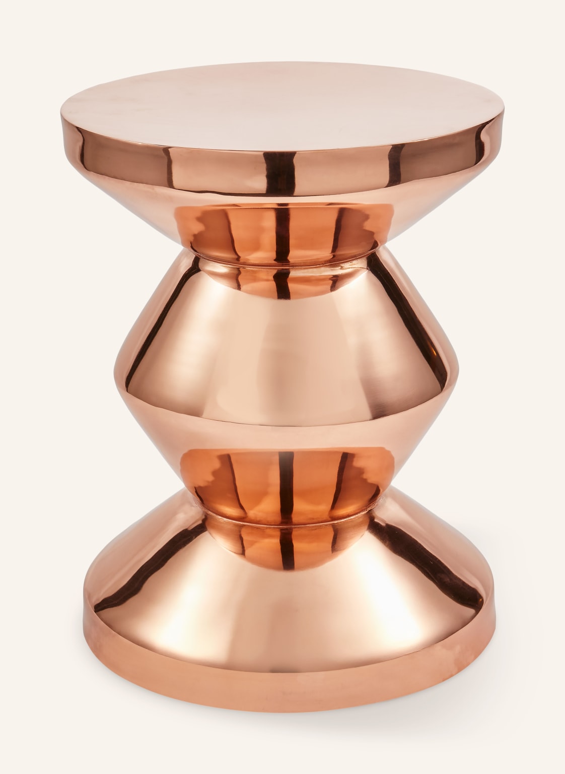 Polspotten Beistelltisch Zig Zag rosegold von POLSPOTTEN