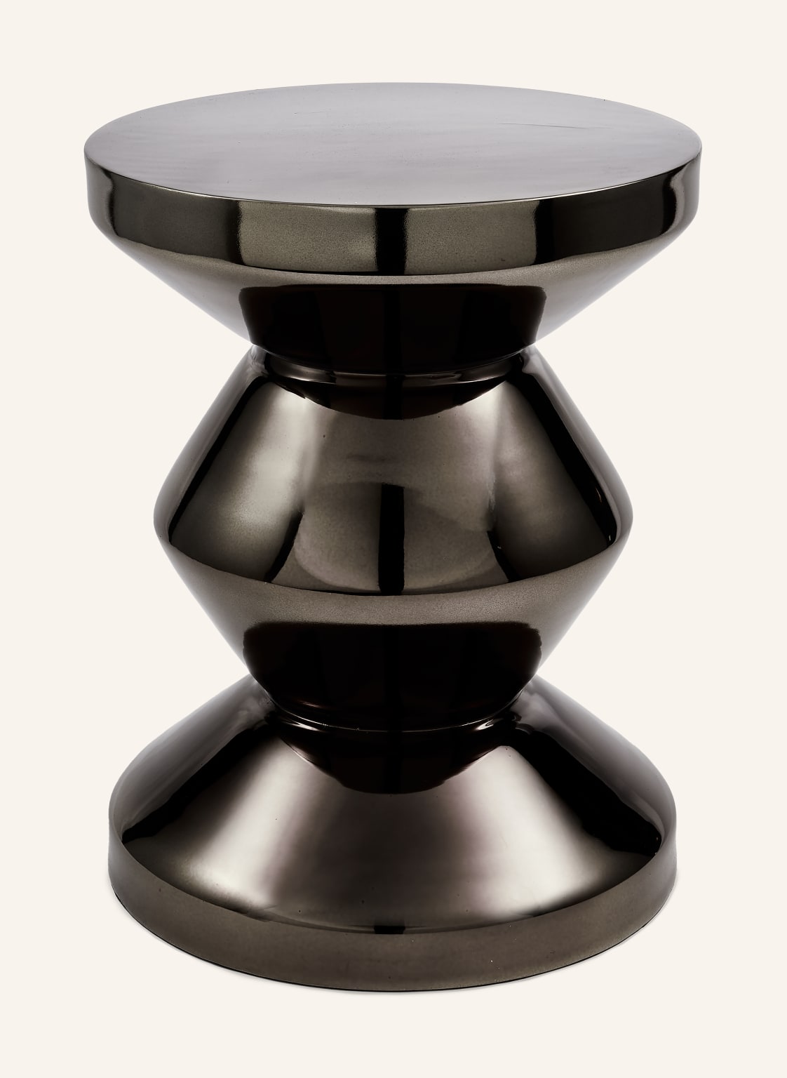 Polspotten Beistelltisch Zig Zag silber von POLSPOTTEN