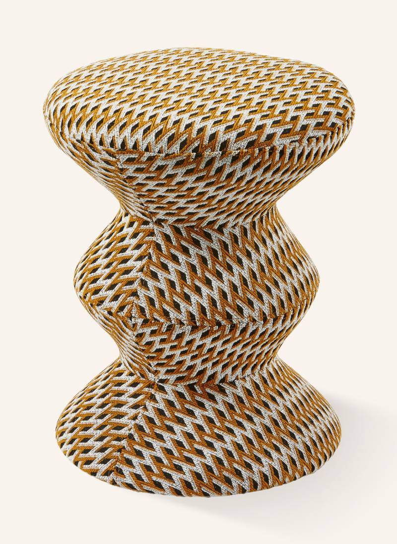 Polspotten Hocker Zig Zag braun von POLSPOTTEN