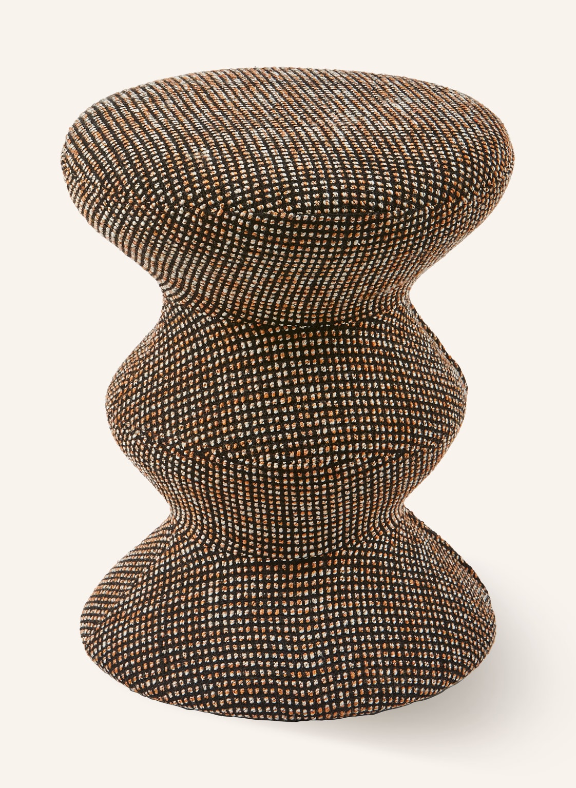 Polspotten Hocker Zig Zag braun von POLSPOTTEN