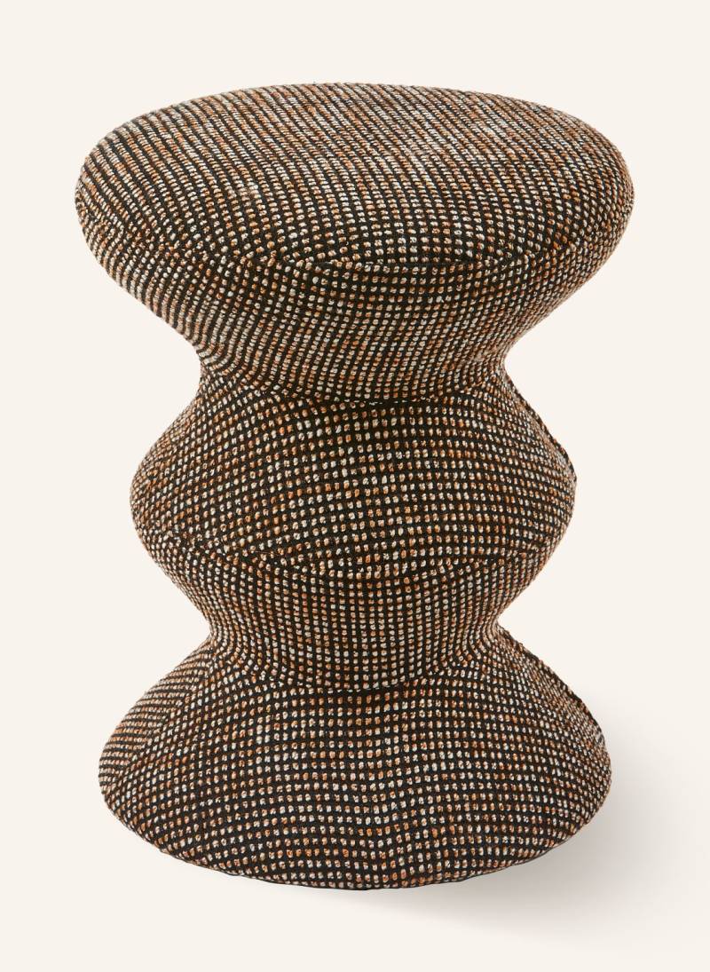 Polspotten Hocker Zig Zag braun von POLSPOTTEN