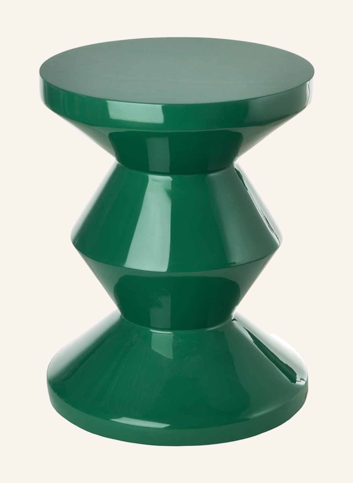 Polspotten Hocker Zig Zag gruen Polspotten Hocker Zig Zag gruen von POLSPOTTEN