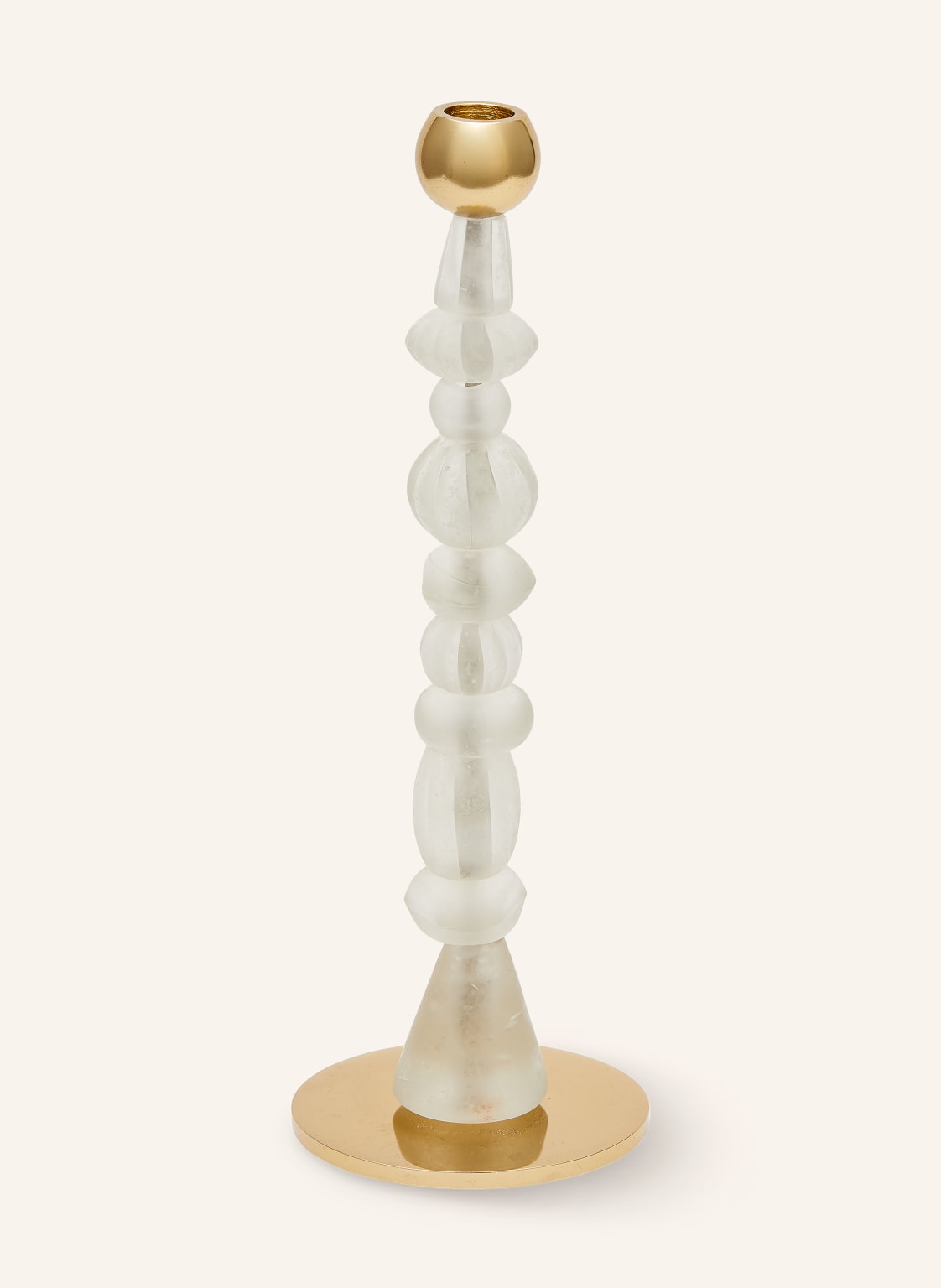 Polspotten Kerzenhalter Beads weiss von POLSPOTTEN