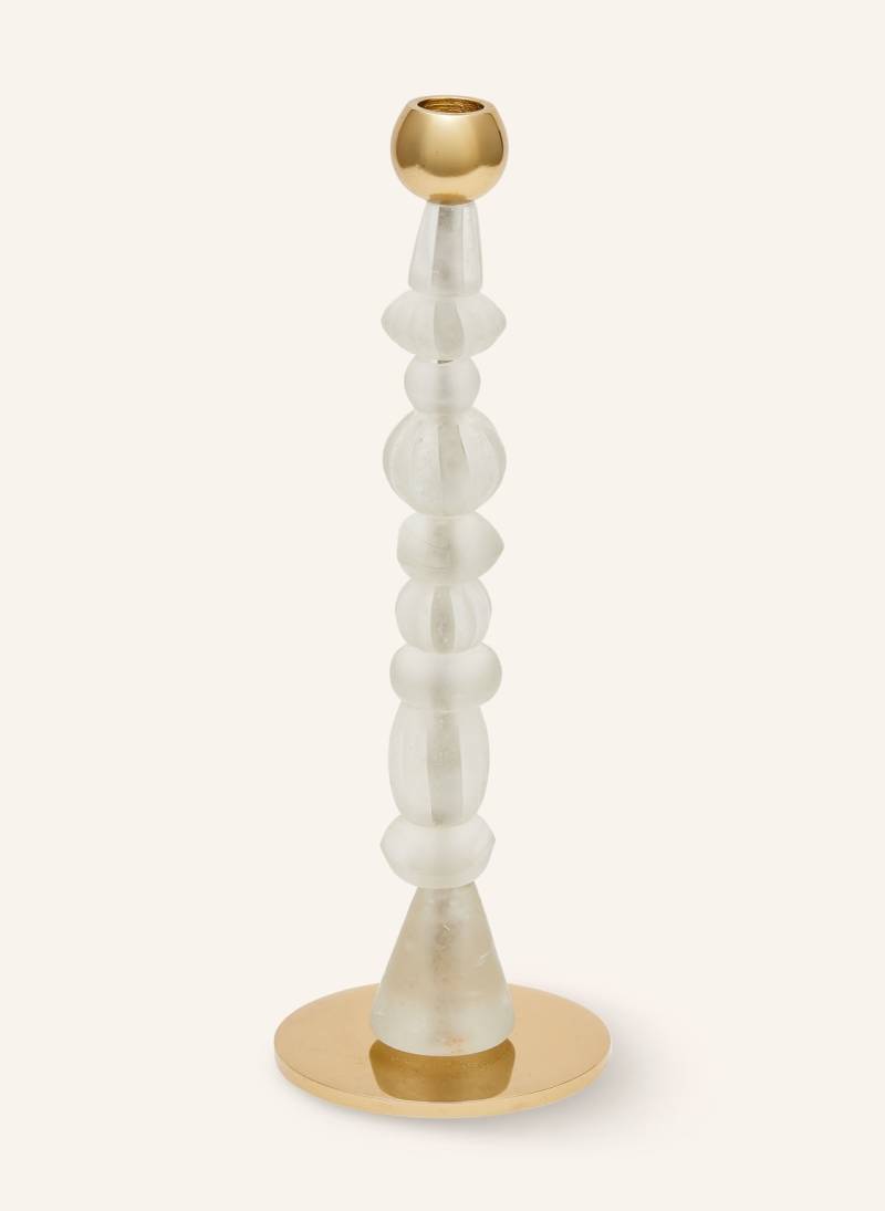 Polspotten Kerzenhalter Beads weiss von POLSPOTTEN